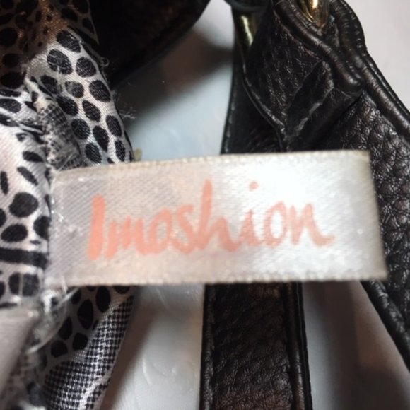 Imoshion Grey/Silver Rhinestone Studded Adjustable Faux LeatherCrossbody Handbag - Picture 4 of 16